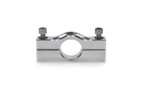 Roll Bar Accessory Clamp - Clamp-On - Dual 1/4-20 in Hole - Aluminum - Clear Anodized - 1 in OD Tube - Each