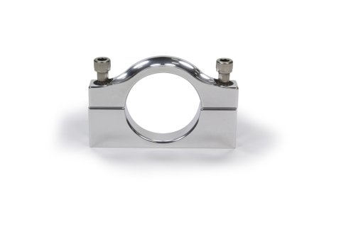 Roll Bar Accessory Clamp - Clamp-On - Dual 1/4-20 in Hole - Aluminum - Clear Anodized - 1-5/8 in OD Tube - Each