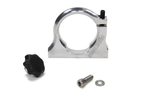 Bottle Bracket - Flat Bottom - 1/4-20 in Thread - 2.63 in Bolt Spacing - Hardware Included - Bar Mount Required - Aluminum - Clear Anodized - 2 in Diameter Bottle - Each