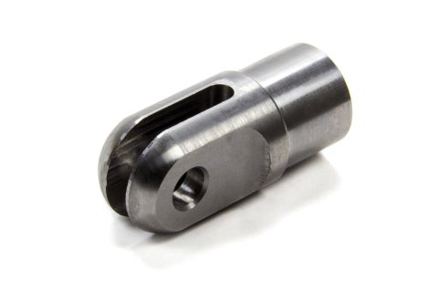Tube End - Weld-On - Clevis - 0.260 in Slot - 3/8 in Bore - 1-1/8 in Tube - 0.058 in Wall - Chromoly - Natural - Each