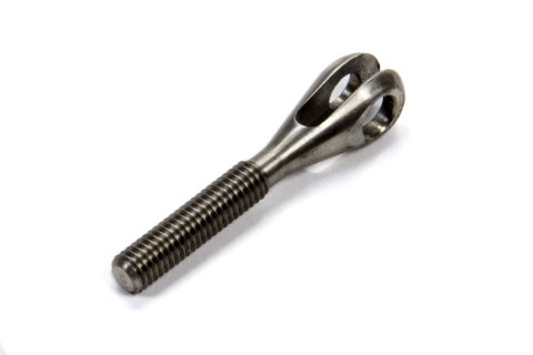 Rod End - Clevis - 3/16 in Bore - 10-32 Right Hand Male Thread - 0.130 in Slot - Stainless - Natural - Each