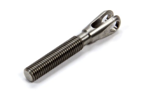 Rod End - Clevis - 3/16 in Bore - 1/4-28 in Right Hand Male Thread - 0.130 in Slot - Stainless - Natural - Each