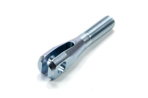 Rod End - Clevis - 5/16 in Bore - 3/8-24 in Left Hand Male Thread - 0.193 in Slot - Chromoly - Zinc - Each