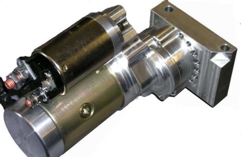 Starter - 400 Series True Start - Gear Reduction - Adjustable Block - 168 tooth Flywheel - Straight Mount - Chevy V8 - Each