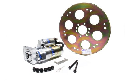 Starter and Flexplate - 400 Series Starter - True Billet 168 Flexplate - SFI 29.2 - Steel - Internal Balance - 2-Piece Seal - Straight Mount - Chevy V8 - Kit