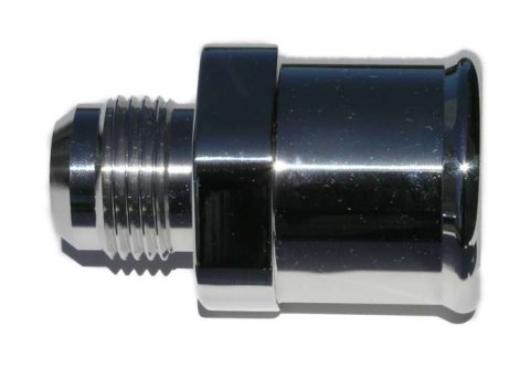 Fitting - Adapter - Straight - 12 AN Male to 1-1/2 in Hose Barb - Aluminum - Polished - Each