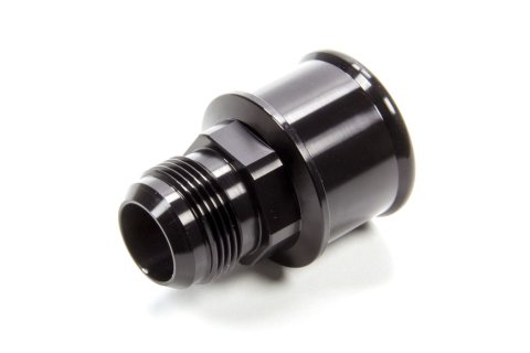 Fitting - Water Pump - Straight - 16 AN Male to 1-3/4 in Hose Barb - Aluminum - Black Anodized - Meziere Water Pumps - Each