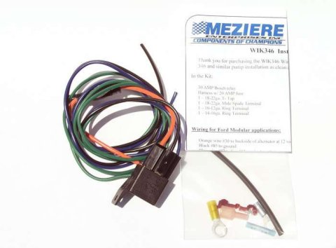Water Pump Wiring Harness - 30 amps Relay - Meziere Electric Water Pumps - Kit