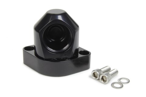 Water Neck - 90 Degree - WN Style Fittings - Swivel - O-Ring Seal - Aluminum - Black Anodized - Big Block Chevy / Mopar - Each