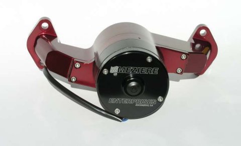 Water Pump - Electric - 100 Series - 1 in NPT Female Inlet - Gaskets / Hardware / Wiring - Aluminum - Red Anodized - Big Block Chevy - Kit
