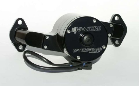 Water Pump - Electric - 100 Series - 1 in NPT Female Inlet - Gaskets / Hardware / Wiring - Aluminum - Black Anodized - Big Block Chevy - Kit