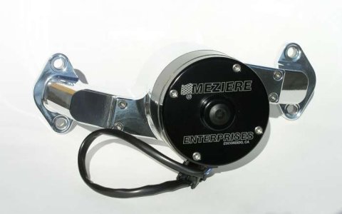 Water Pump - Electric - 100 Series - 1 in NPT Female Inlet - Gaskets / Hardware / Wiring - Aluminum - Polished - Big Block Chevy - Kit