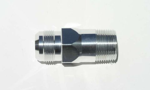 Fitting - Water Pump - Straight - 1 in NPT Male to 16 AN Male - Aluminum - Polished - Meziere 100 Series Water Pumps - Each