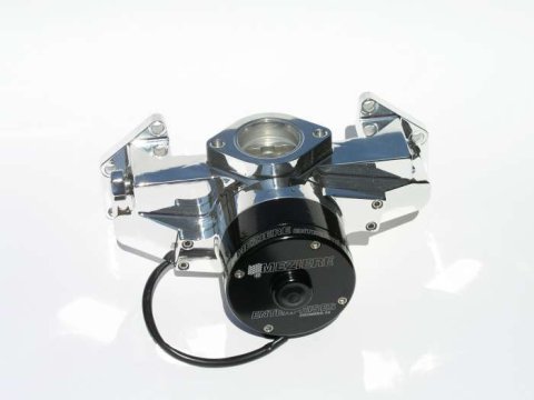 Water Pump - Electric - 100 Series - 1 in NPT Female Inlet - Gaskets / Hardware / Wiring - Aluminum - Polished - Mopar B / RB-Series / 426 Hemi - Kit