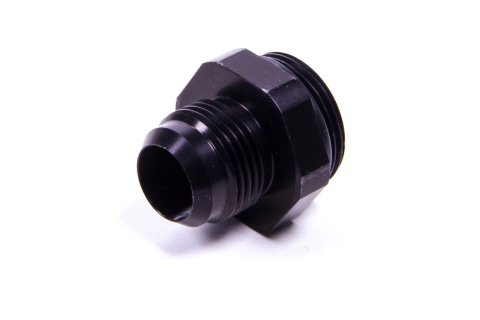 Fitting - Adapter - Straight - 12 AN Male to 16 AN Male O-Ring - Aluminum - Black Anodized - Each