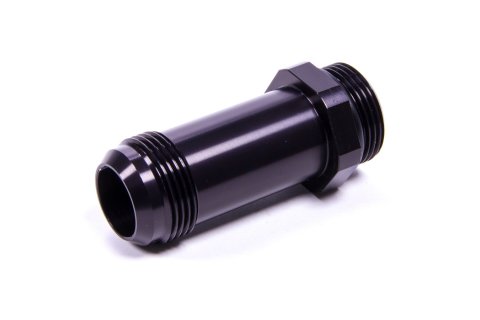 Fitting - Adapter - Straight - 16 AN Male to 16 AN Male O-Ring - Extended Length - Aluminum - Black Anodized - Each