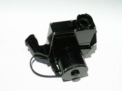 Water Pump - Electric - 200 Series - 1 in NPT Female Inlet - Gaskets / Hardware / Wiring - Aluminum - Black Anodized - Big Block Chevy - Kit