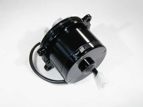 Water Pump - Electric - Hi-Flow 300 Series - Gaskets / Hardware / Wiring - Aluminum - Black Anodized - Ford Modular - Kit