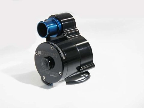 Water Pump - Electric - Hi-Flow 300 Series - 20 AN Female O-Ring Outlet - Aluminum - Black Anodized - Radiator Mount - Kit