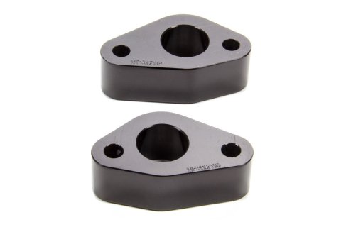 Water Pump Spacer - 0.900 in Thick - O-Ring Seals - Aluminum - Black Anodized - Small Block Ford - Pair