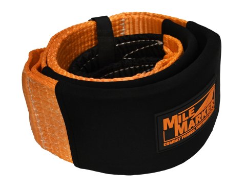 Tow Strap - 4 in Wide - 6 ft Long - 40000 lb Capacity - Nylon - Orange - Each