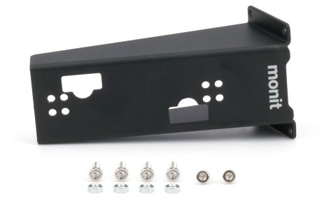 Computer Mounting Bracket - Door Bracket - Bolt-On - Driver / Passenger Side - Steel - Black Powder Coat - Monit Rally Computers - Each