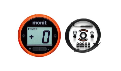 Brake Bias Adjuster - Digital - Remote - Bolt-On - 3/8-24 in / 7/16-20 in Thread - 59 in Cable - Knob Adjuster - Plastic - Orange - Kit