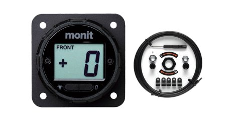 Brake Bias Adjuster - Digital - Panel Mount - Bolt-On - 3/8-24 in / 7/16-20 in Thread - 59 in Cable - Knob Adjuster - Plastic - Black - Kit