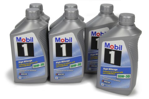 Motor Oil - High Mileage - 10W30 - Synthetic - 1 qt Bottle - Set of 6