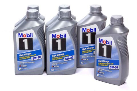Motor Oil - High Mileage - 5W30 - Synthetic - 1 qt Bottle - Set of 6