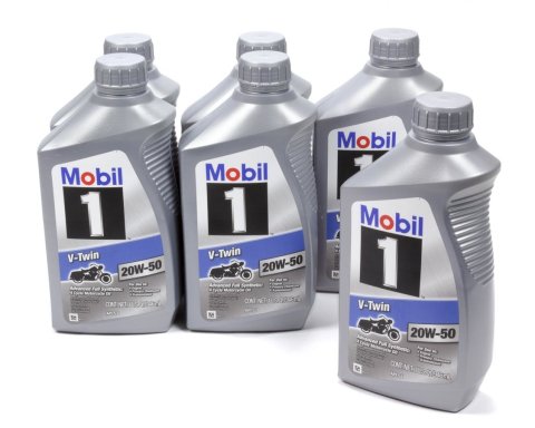 Motor Oil - V-Twin - 20W50 - Synthetic - 1 qt Bottle - V-Twin Motorcycles - Set of 6