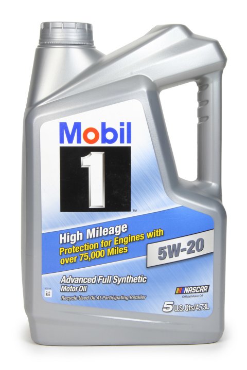 Motor Oil - High Mileage - 5W20 - Synthetic - 5 qt Jug - Each