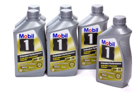 Motor Oil - Extended Performance - 0W20 - Synthetic - 1 qt Bottle - Set of 6