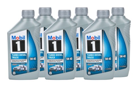 Motor Oil - Turbo Diesel Truck - 5W40 - Synthetic - 1 qt Bottle - Diesel Engines - Set of 6