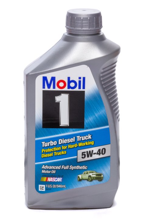 Motor Oil - Turbo Diesel Truck - 5W40 - Synthetic - 1 qt Bottle - Diesel Engines - Each
