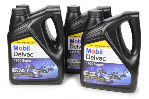 Motor Oil - Delvac 1300 Super - Diesel - 15W40 - Synthetic - 1 gal Jug - Set of 4