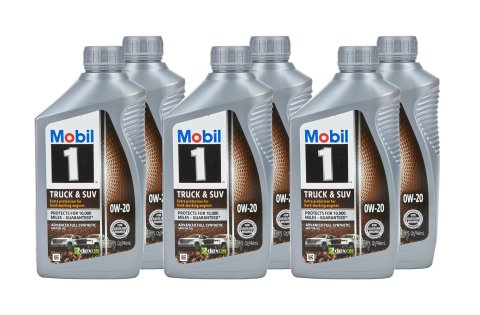 Motor Oil - Truck and SUV - 0W20 - Synthetic - 1 qt Bottle - Set of 6