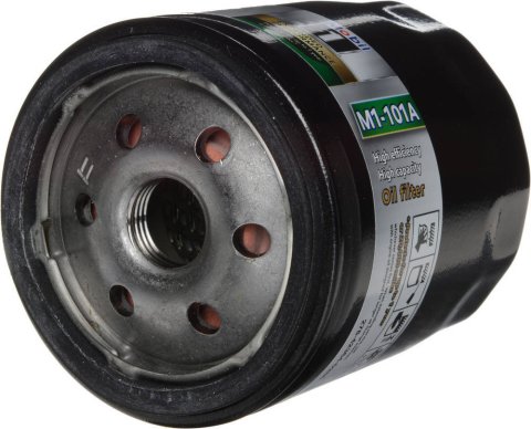 Oil Filter - Extended Performance - Canister - Screw-On - 3.4 in Tall - 18 mm x 1.50 Thread - Steel - Black Paint - Various Applications - Each