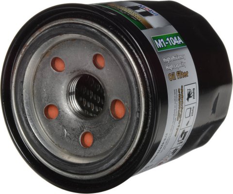Oil Filter - Canister - Screw-On - 3.08 in Tall - 20 mm x 1.50 Thread - Steel - Black Paint - Various Applications - Each