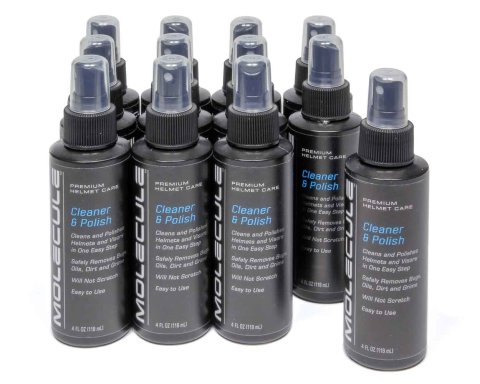 Helmet Cleaner - Cleaner and Polish - 4 oz Pump Bottle - Set of 12