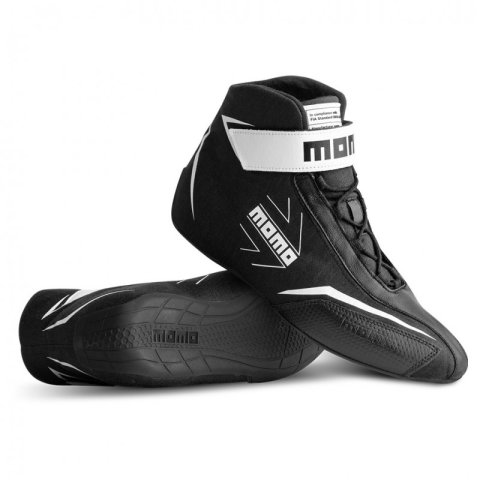 Driving Shoe - Corsa Lite - Mid-Top - FIA Approved - Leather Outer - Fire Retardant Fabric Inner - Black - Euro Size 43 - Pair
