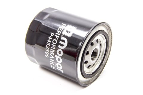 Oil Filter - Canister - Screw-On - 4.25 in Tall - 3/4-16 in Thread - Steel - Black Paint - Mopar - Each