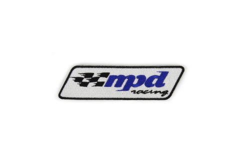 Patch - MPD Logo - 4 in Long - 1 in Tall - Black - Each