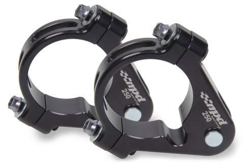 Axle Clamp - Aluminum - Black Anodized - 2-1/2 in Axles - Sprint Car Tether - Pair