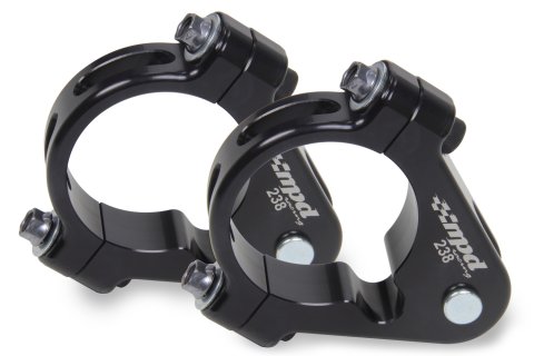 Axle Clamp - Aluminum - Black Anodized - 2-3/8 in Axles - Sprint Car Tether - Pair