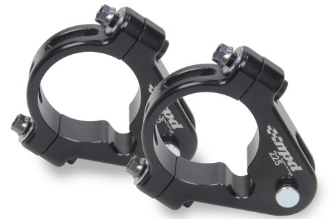 Axle Clamp - Aluminum - Black Anodized - 2-1/4 in Axles - Sprint Car Tether - Pair