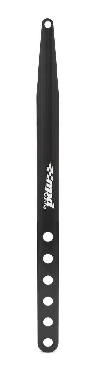 Wing Strap - Nose - Adjustable - 9 to 14 in Adjustable Height - Aluminum - Black Anodized - Sprint Car - Each