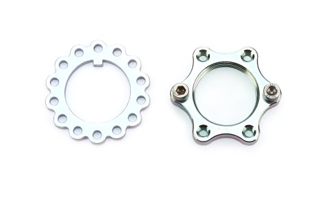 Spindle Nut - Keyed Washer / Screws Included - Steel - Natural - Sprint Car - Kit