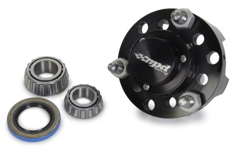 Wheel Hub - Front - Direct Mount - 6 Pin - Bearings - Aluminum - Black Anodized - Sprint - Each