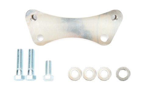 Brake Caliper Bracket - Front - Radial Mount - Aluminum - Clear Anodized - Each